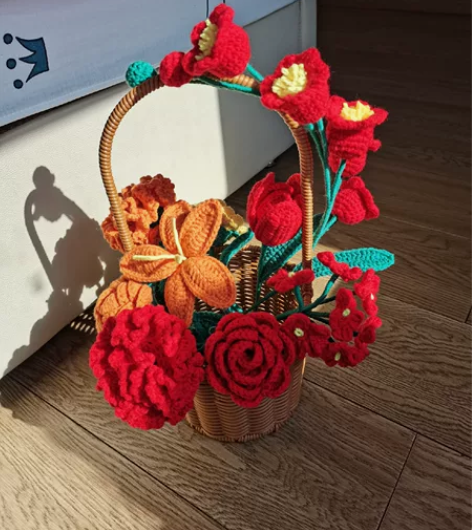 新年花篮成品，非偏远地区包邮，材料包40元...