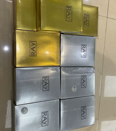 出闲置的几盒泰国Ray面膜 银色5盒 金色...