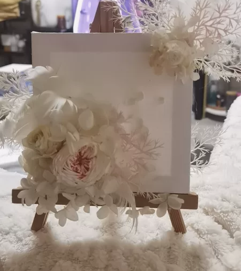 永生花画架摆件，可以自己DIY吉祥文字 感兴趣的话点“我想要...