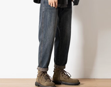 裤子复古 棉公元2022秋冬季哈伦牛仔裤男...