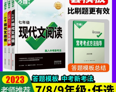 2023初中现代文阅读理解万唯中考语文专项...