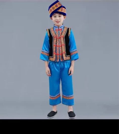 56个少数民族服饰儿童苗族服彝族演出服壮族...