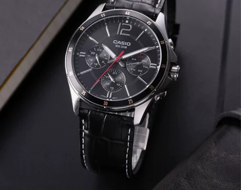 Casio卡西欧手表男三眼黑暗之心非机械石...