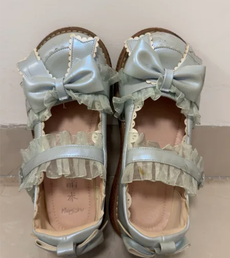 【退坑出】Lolita鞋原创日系圆头单鞋可...