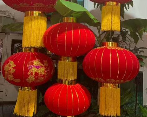 铁口灯笼绸缎布料高端绸缎灯笼新年灯笼节日灯...