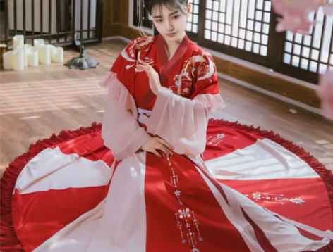 【夜未央】晋制交领汉服女梨花渡原创齐腰襦裙...