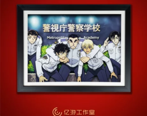 名侦探柯南警视厅五人组立体画安室透松田伊达...