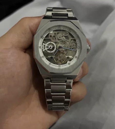 皇家镂空手表男全自动机械表复古商务经典橡树...