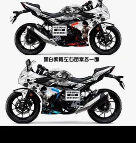 豪爵铃木21款小小r 全车海贼索隆版花 一...