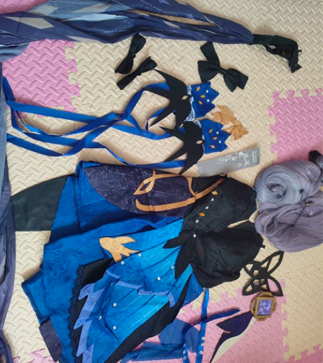 白菜价大全套。原神刻晴霓裾翩跹cos服大全...