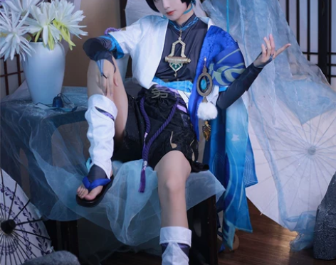 雾都原神cos服散兵流浪者全套服装c