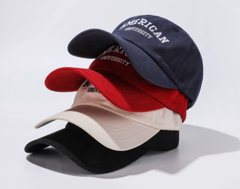 春夏休闲字母棒球帽女复古运动简约鸭舌帽显脸...