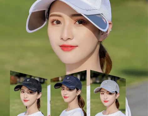 遮阳帽 遮阳帽防晒帽高尔夫女士球帽夏天户外