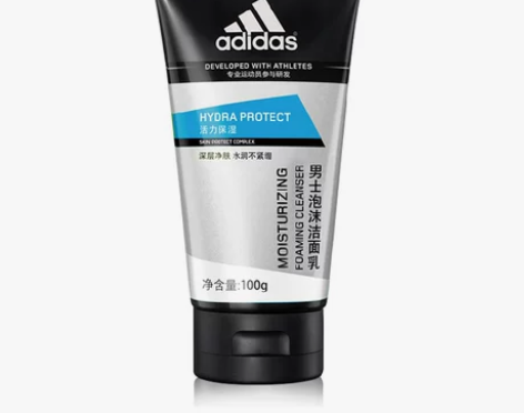 阿迪达斯男士活力保湿泡沫洁面乳100g 有...