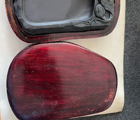 端砚 老砚 495元包邮，尺寸如图 盒子有...