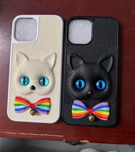 iPhone12promax立体猫咪苹果手...