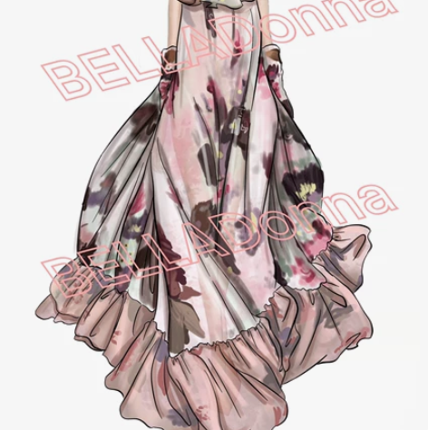 现成服装效果图｜服装款式图｜哥特｜甜美｜秀...