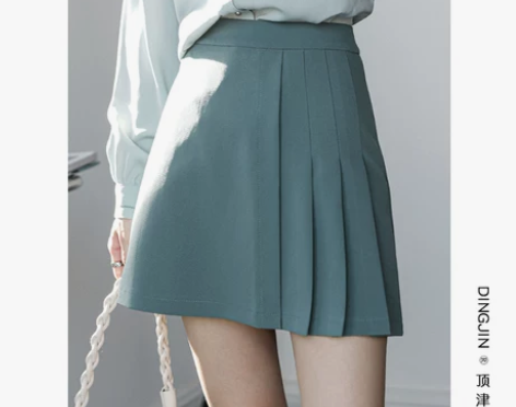【狂欢价】小清新高腰a字半身裙女春秋202...
