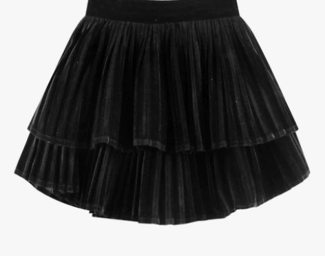 丝绒蛋糕裙a字秋冬2022新款半身裙子小个...