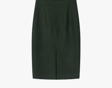 大象和长颈鹿 通勤三件套-半裙 毛呢拼接口...