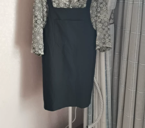 碎花日系风背带裙连衣裙套装 日系套装走一波...