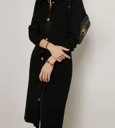 美洋MEIYANG 财阀千金小黑裙 优雅大...