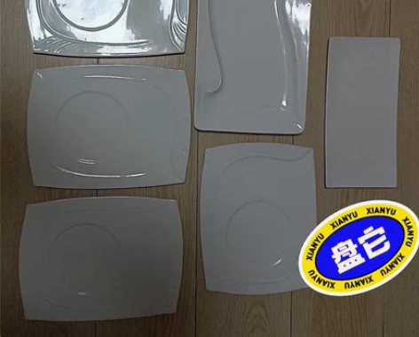 全新两用大白瓷盘，画家调色盘##amp；a...