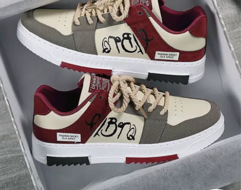 秋冬季加绒板鞋子学生百搭潮流AJ运动鞋厚底...