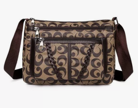 全新 女士单肩包 多层斜挎包 收钱包 材质...