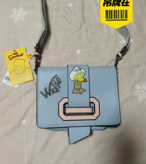 全新正品辛普森一家女士斜挎包 单肩包包 尺...