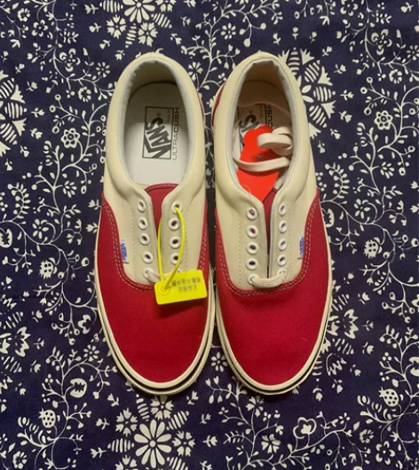 vans 安纳海姆 白红 aut 帆布鞋 ...