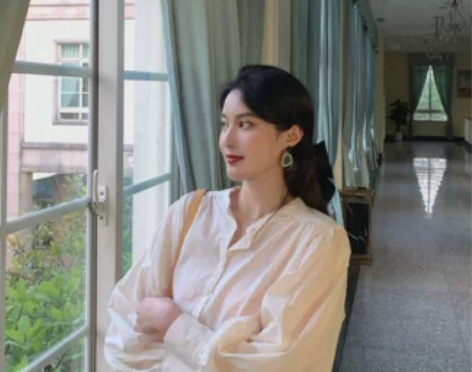 old dream/法式优雅简约灯笼袖宽松...