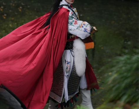 汉服现货汉梦归飞火流云斗篷高级感飞鱼服配饰...