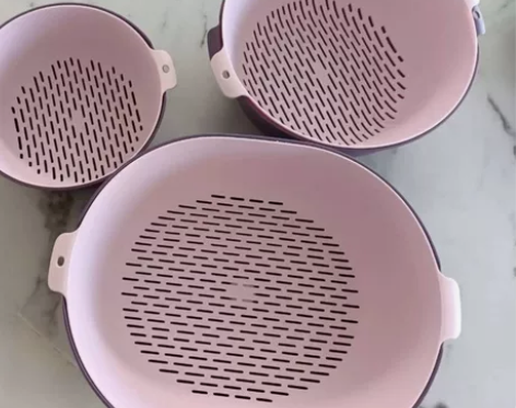 双层塑料洗菜盆沥水篮子厨房神器多功能客厅家...