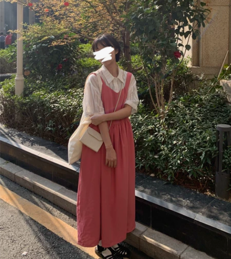 【BM】天使粉/恶魔黑 很有垂感的两色背带...