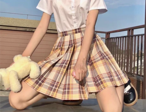 原创山吹jk制服裙短袖套装正版日系学院风百...