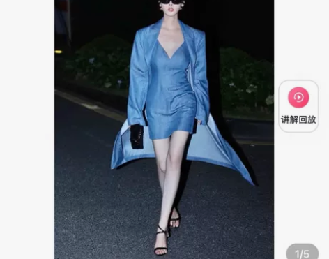 娇娇家牛仔连衣裙牛仔外套,时尚复古名媛风,...