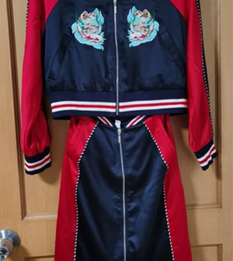 伊华欧秀运动风套装，上衣160码，裙子15...