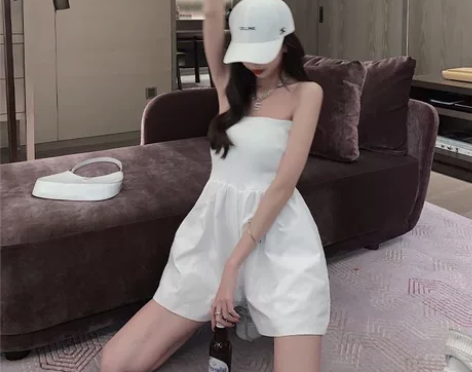 新品夏季性感露背可盐可甜敲质感顶JI 抹胸...