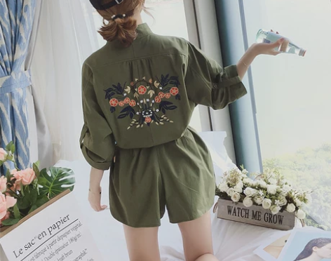 复古高腰休闲裤女夏季新款韩版宽松系带工装…...