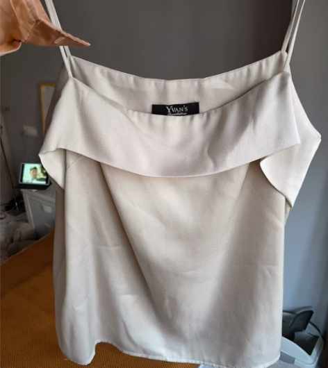 Yvans女士高级感仿丝绸缎百搭背心吊带高...