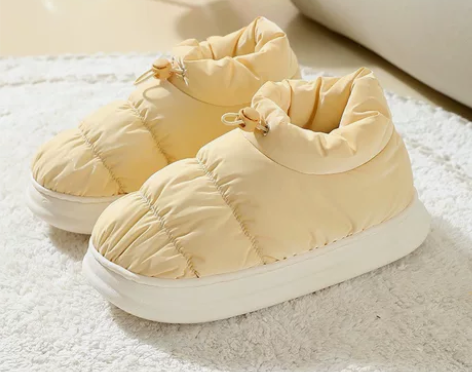 【全新包邮】新款棉鞋女冬季羽绒布家用居家室...