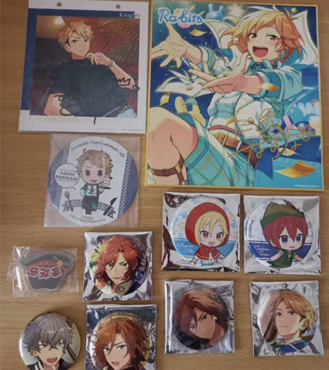 【出】偶像梦幻祭 周边 徽章 色纸，日历卡...