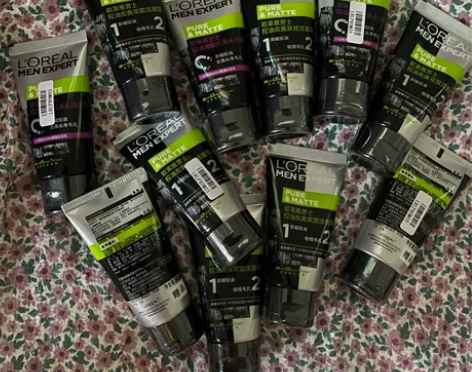 欧莱雅男士洁面50ml*8=400ml 日...