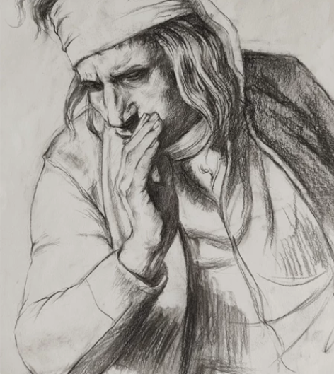 素描速写水彩，临摹大师作品是8开小一点，三...