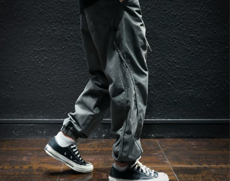 裤子工装 裤子工装裤冬季加绒束脚裤男宽松加...