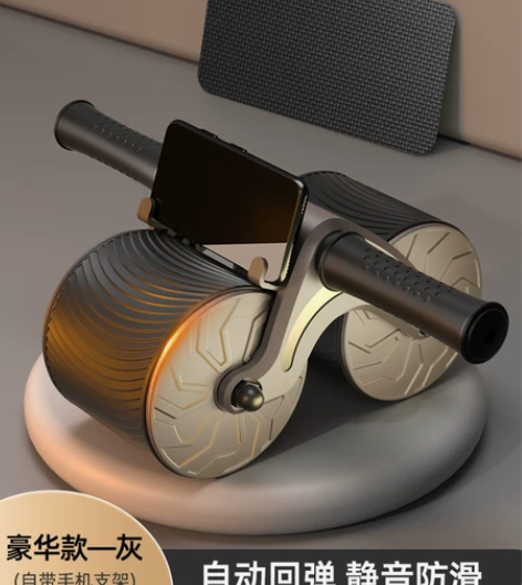 施耐德健腹轮自动回弹收腹练腹肌轮健身器卷腹...