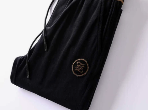 清理库存潮流双面金丝绒裤子男秋冬加绒加厚宽...