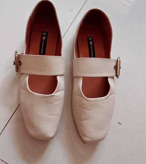 平底单鞋女37码浅口时尚淑女玛丽珍鞋百搭方...