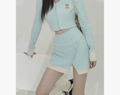 DREAM SEVEN77短款长袖针织开衫...